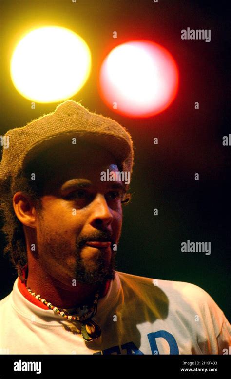 Arezzo Italy 2002-07-04 : Michael Franti during the live concert at the Arezzo Wave Festival ...