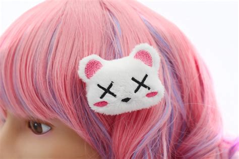 Kawaii Dead Bear Plush Hair Clip Kawaii Hair Candy In 2022 Kawaii Hair Accessories Kawaii