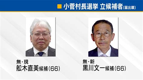 小菅村長選告示 現職と新人の2人が立候補を届け出 選挙戦に突入 山梨県（2024年5月21日掲載）｜ybs News Nnn