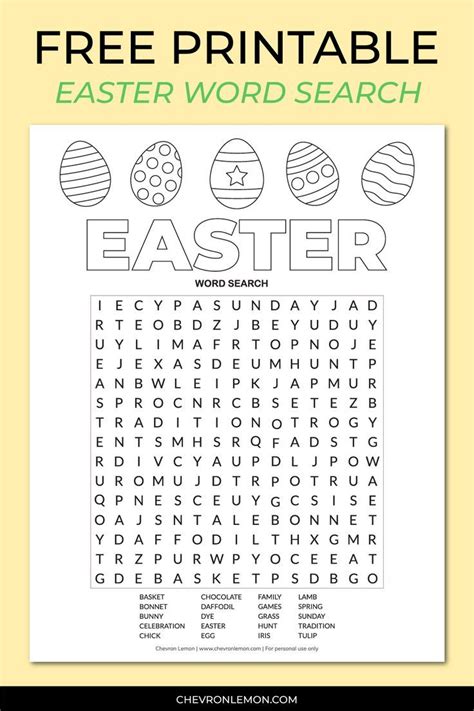 Free Printable Easter Word Scramble Artofit