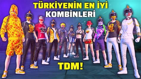 Türkiye de daha önce hiç görmediğin TDM kombinleri PUBG MOBİLE YouTube