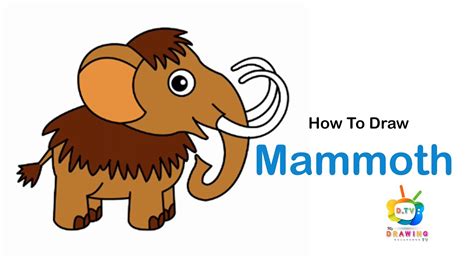 How To Draw A Mammoth Easy Drawing Step By Step Youtube