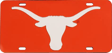 Amazon Desert Cactus University Of Texas Car Tag Longhorns Ut