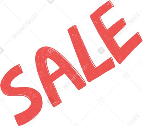 Red Word Sale Png Svg