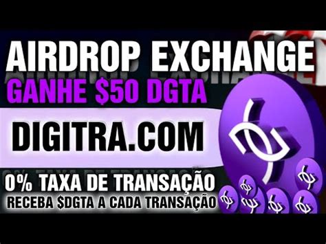 Nova Exchange Pagando Tokens Dgta No Cadastro Youtube