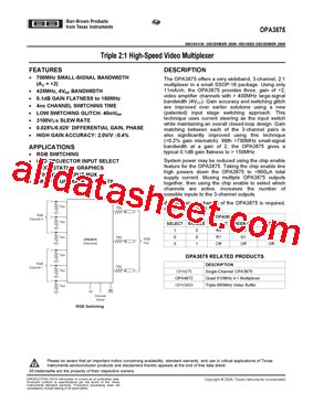 Opa Datasheet Pdf Burr Brown Ti