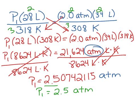 Combined Gas Law Science Chemistry Gases ShowMe