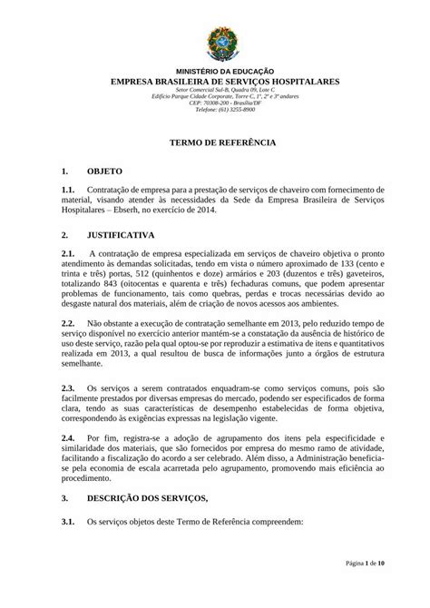 PDF ES TERMO DE REFERÊNCIA 1 OBJETO JUSTIFICATIVAebserh mec gov br