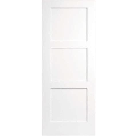 Steves Sons 30 In X 80 In 3 Panel Equal White Primed Shaker Solid