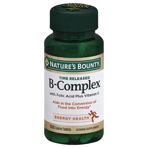 Natures Bounty B Complex Plus Vitamin C Dietary Supplement Tablets Walgreens