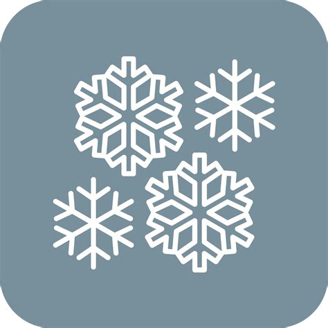 Snowflake Line Round Corner Background Icons 14641064 Vector Art at ...