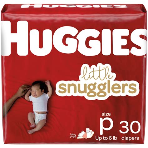 Huggies Little Snugglers Baby Diapers Size Preemie 2 Packs Of 30