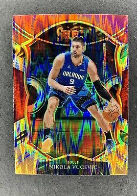 2020 21 Select Nikola Vucevic Concourse Prizm Red White Orange Flash