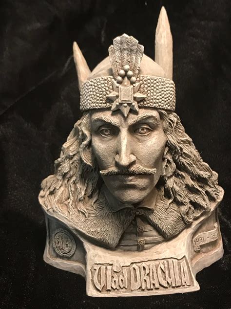 Vlad The Impaler Dracula Vlad Tepes Bust Sculpture By Etsy