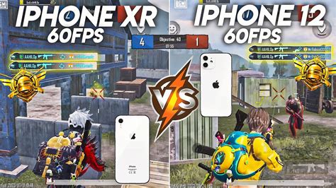 Iphone Xr 60fps Vs Iphone 12 60fps Bgmipubg Test 2023🔥•iphone Xr Vs Iphone 12 Gaming Test 2023🕹