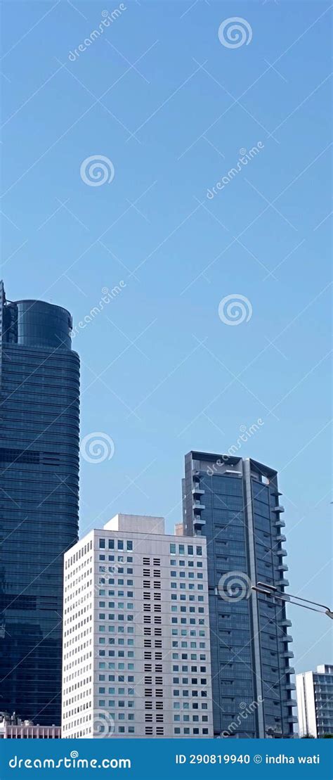 Some Skyscrapers in Jakarta Stock Photo - Image of blue, skyscraper ...