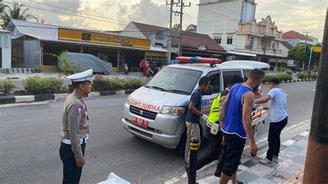 Laka Lantas Tunggal Di Jalan Kenanga Atas Koba Pengendara Motor Tewas