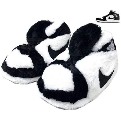 [Washable] Black AJ Inspired Stylish Novelty Sneaker Slippers | Sneaker ...