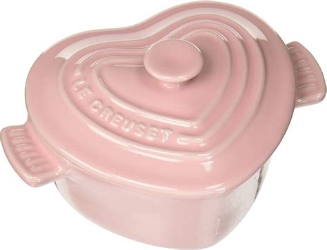 Le Creuset 10cm Petite Heart Stoneware Shell Pink Luxurykitchen4u