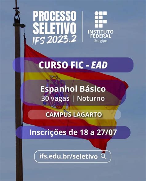 Ifs Oferta 30 Vagas Em Curso A Distância De Curta Duração Ifs Instituto Federal De Educação