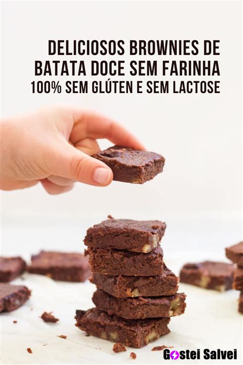 Deliciosos brownies de batata doce sem farinha 100 sem glúten e sem