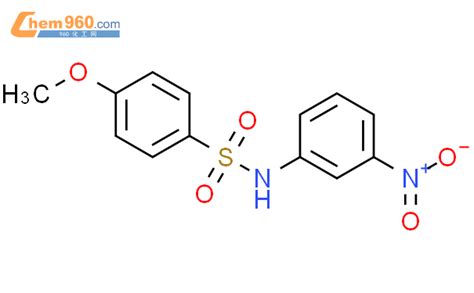 349127 66 84 甲氧基 N 3 硝基苯基苯磺酰胺化学式、结构式、分子式、mol 960化工网