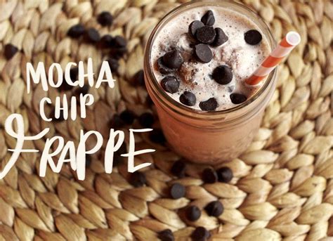 Make Your Own Mocha Chip Frappe A Beautiful Mess