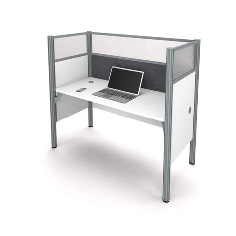 Bestar Pro Biz Simple Workstation With 3 Privacy Panels Benching Desk