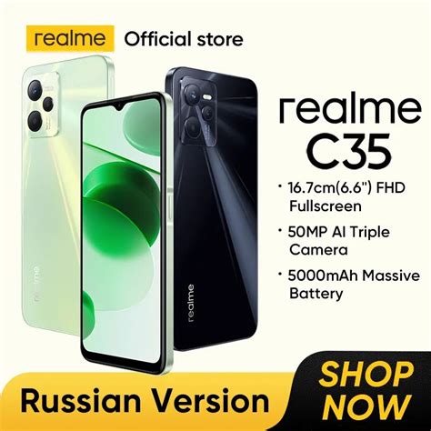 Clearance Price Realme C35 Russian Version 6 6 Fhd Unisoc T616 Octa