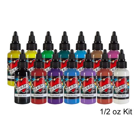 Tattoo Ink Set Moms Millennium Colorworks 14 1 2 Oz Primary