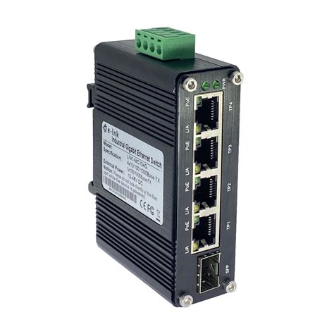 Din Rail Industrieller Gigabit Ethernet Switch 4x Port 10 100 1000T