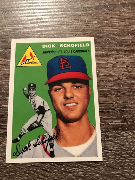 Topps Archives Dick Schofield St Louis Cardinals Mint