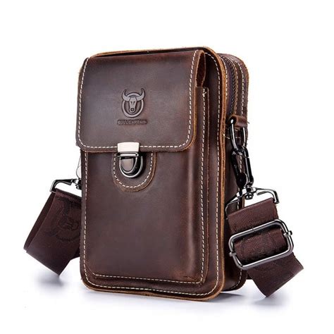 Bolsa De Couro Masculina Cintura