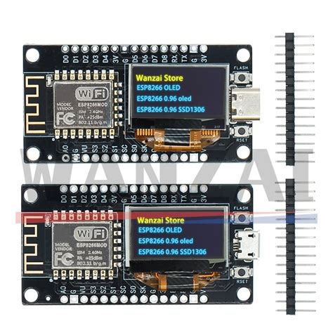 NodeMCU ESP8266 Entwicklungsboard Mit 0 96 Zoll OLED Display CH340G ESP