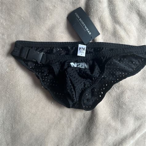 N2N Bodywear Swim Nwt N2n Black Mesh Swim Bikini Poshmark