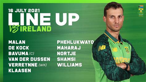 Cricket South Africa On Twitter Team Announcement Lizaad