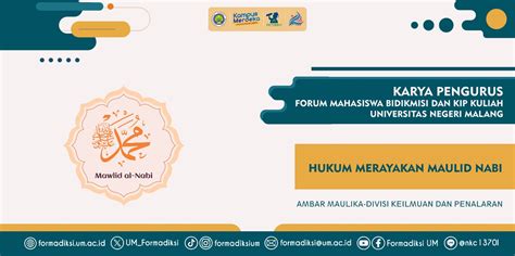 Hukum Merayakan Maulid Nabi Forum Mahasiswa Bidikmisi Dan Kip Kuliah