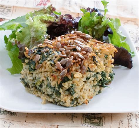 Spinach-Rice Casserole - Baked In