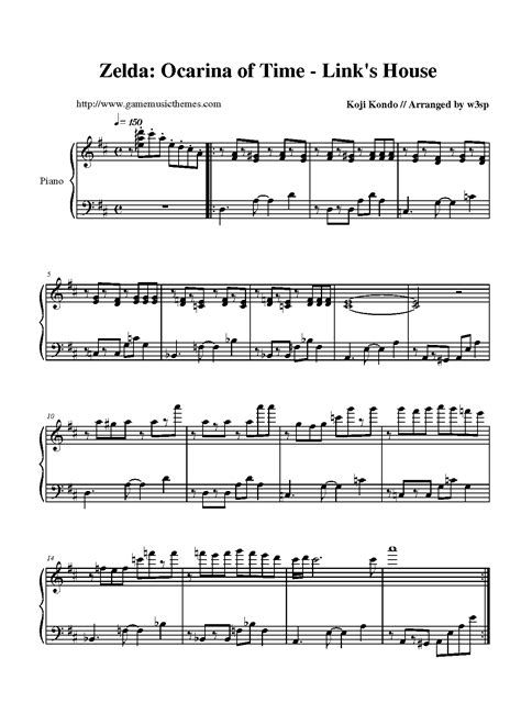 Game Music Themes - The Legend of Zelda: Ocarina of Time Sheet Music