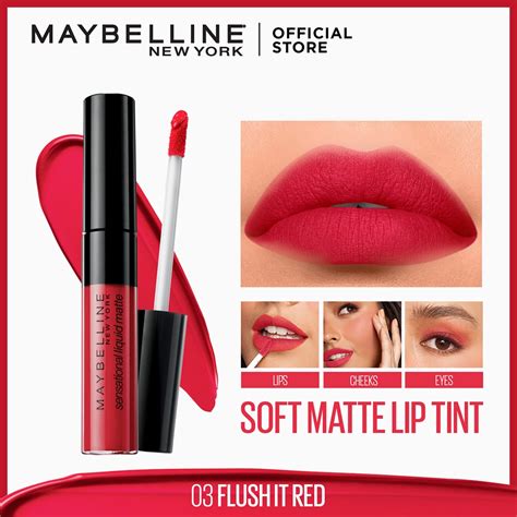 Maybelline Sensational Liquid Matte Lip Tint - 10 Soft Matte Shades ...