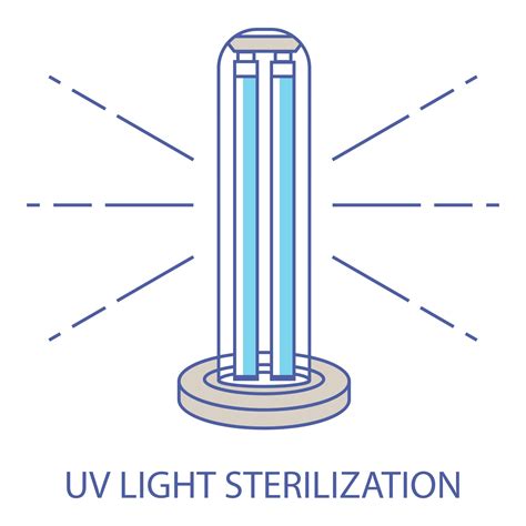 UV light disinfection color icon. Ultraviolet light sterilization of