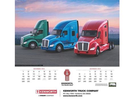 Kenworth Introduces Worlds Best Trucks 2015 Calendar Products