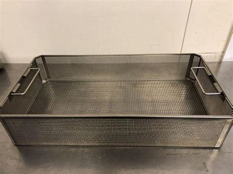 Used Aesculap Tray Sterilisation Stainless Steel 490 X 255 X 95mm G