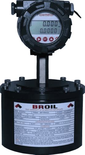 Broil Sensotek Industries Battery Operated Turbine Flow Meter At Best