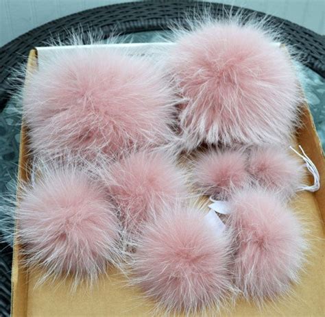 To Extra Large Pink Powder Pom Poms Fur Pom Etsy Canada Fur Pom