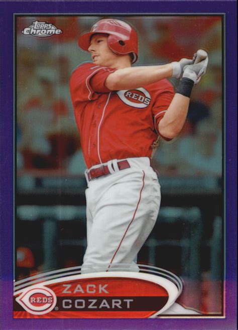 2012 Topps Chrome Purple Refractors 42 Zack Cozart EBay