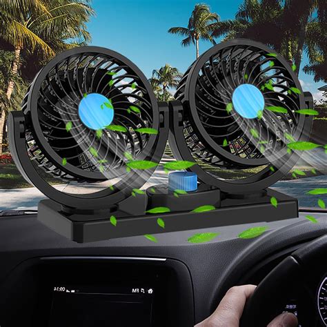 Amazon Oxzvme Car Fan V Portable Car Cooling Fan Upgraded