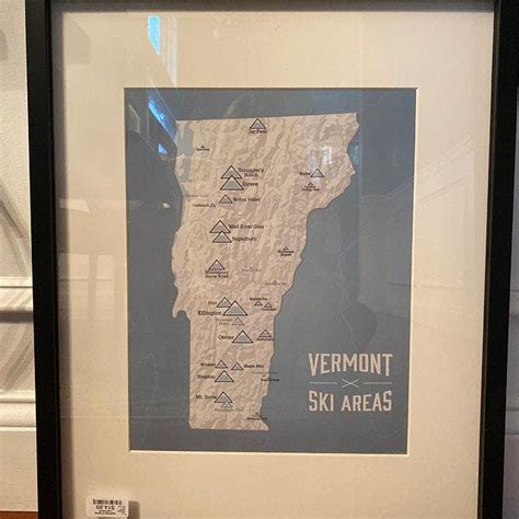 Vermont Ski Resorts Map 11x14 Print - Best Maps Ever