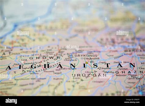 Map of Afghanistan Stock Photo - Alamy