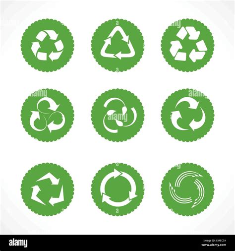 Set of recycle symbols and icons Stock Vector Image & Art - Alamy